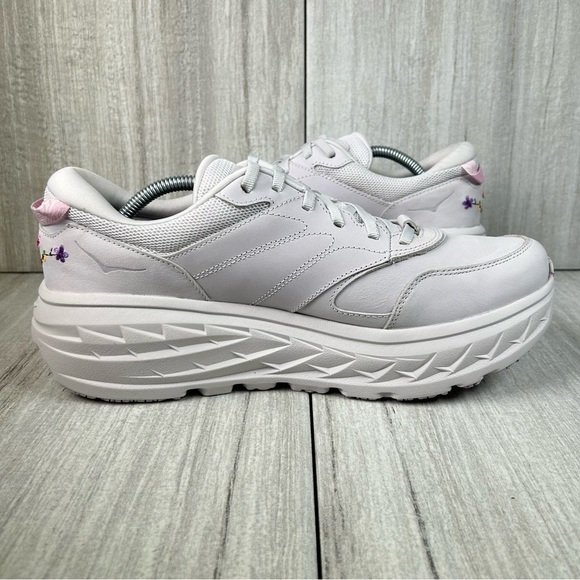 NEW Hoka One One Bondi L BP Floral Nubuck Leather Athletic Sneaker Mens Size 13 main image 10